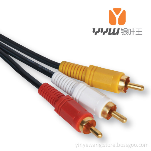 3RCA Male to 3RCA Male Audio and Video Cable (YAH2005BP)
